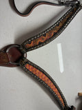 Pony Breastcollar red and orange