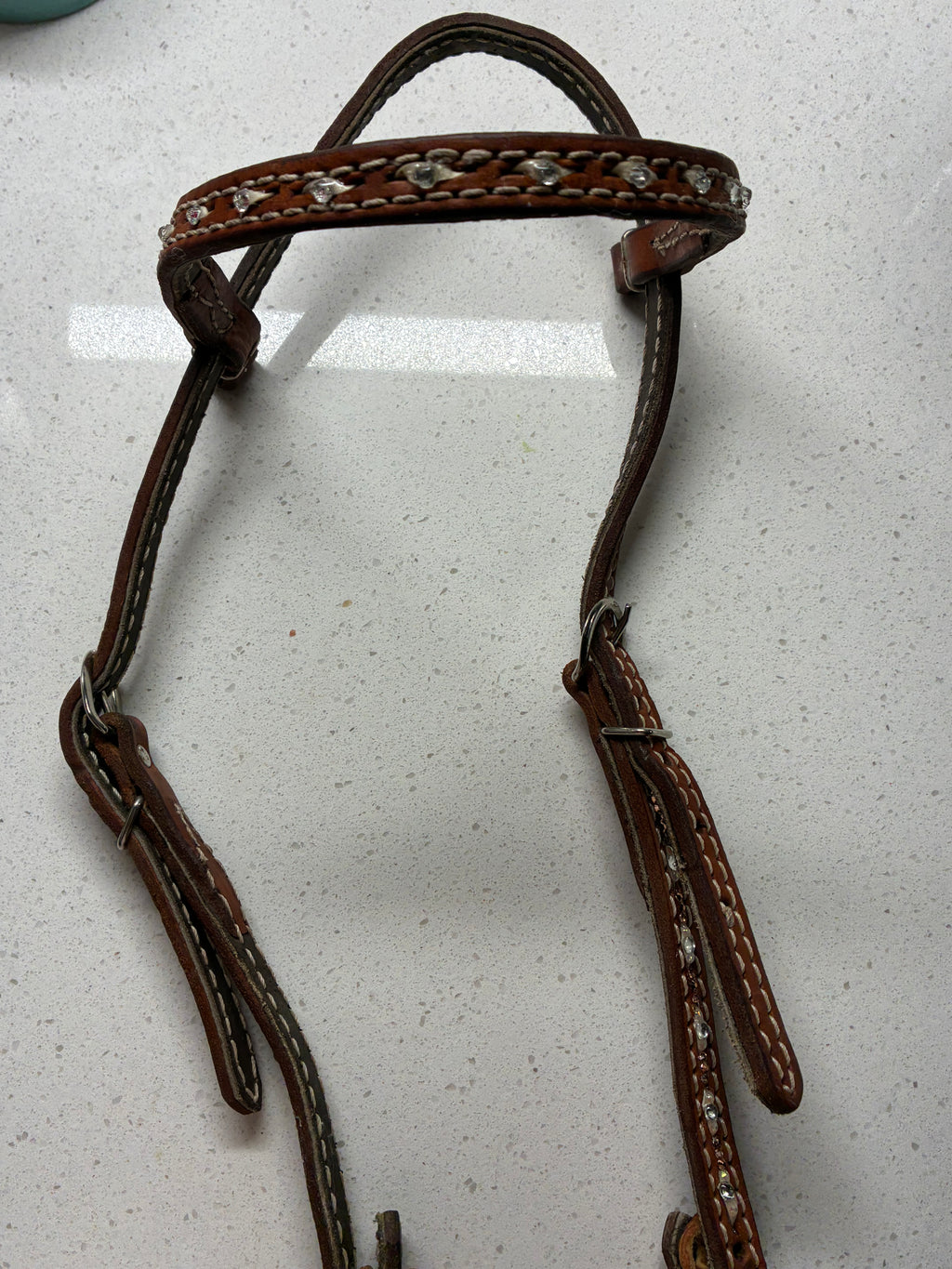 Golden western bridle